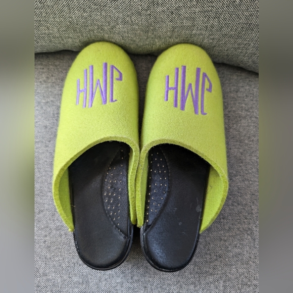 ANNA monogrammed Clogs Mules - Picture 6 of 7